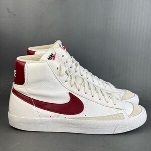 Nike Blazer Mid '77 Vintage White Team Red sneaker shoes womens size 9(Y7)